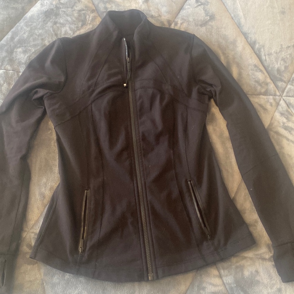 Black Lululemon Define Jacket in Luon